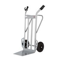 Transportador em aço – rodas pneumáticas – aba fixa – capacidade de 350 kg