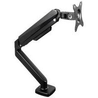 Braço de suporte simples articulado ergonómico em preto para ecrã – Manutan Expert