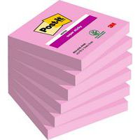 Notas Post-it Super Sticky – Rosa tropical
