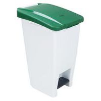 Caixote de lixo móvel com pedal – 60 L, Capacidade: 60 L, Abertura: Com pedal, Material: Plástico