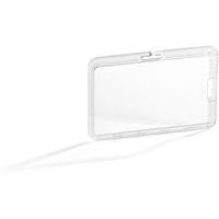 Porta-crachás permanente para 1 cartão de segurança