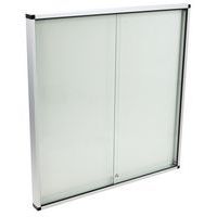 Vitrina de interior de 2 portas – fundo em alumínio – Manutan Expert