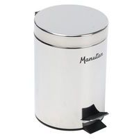 Caixote de lixo com pedal para casa de banho Manutan Expert