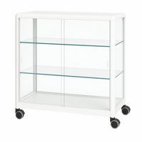 Balcão de exposição com rodízios – 100x50x100 cm – Sarazino Vitrines
