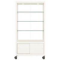 Vitrina de exposição com arrumação – com rodízios – 95 x 50 x 200 cm – Sarazino