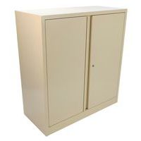 Armário monobloco com porta rebatível, compacto – altura 100 cm – Manutan Expert
