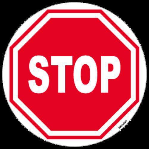 Pictograma para marcação no solo – Stop – 300 mm – Novap