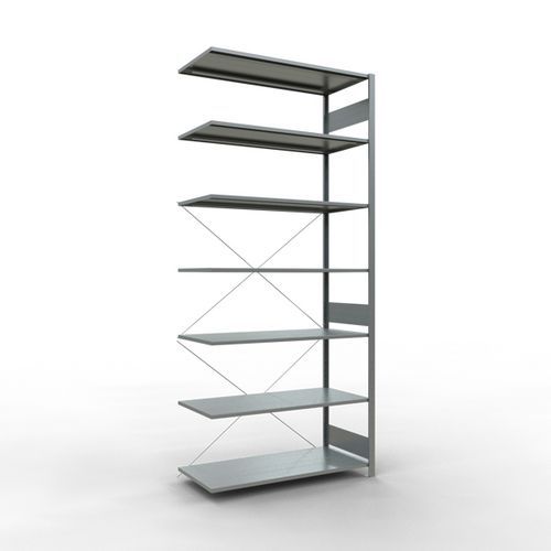 Estante leve Easy-Fix – face simples – A. 3000 mm – galvanizada – Schulte