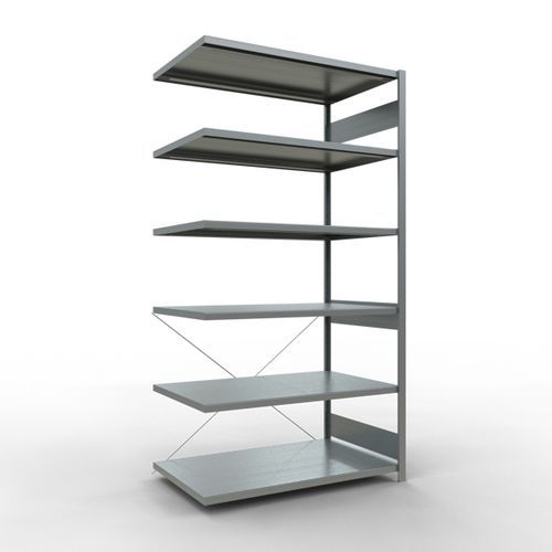 Estante leve Easy-Fix – face simples – A. 2500 mm – galvanizada – Schulte