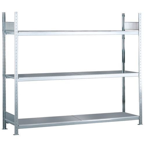 Estante de grandes dimensões Easy-Fix Plus – prateleiras galvanizadas - Schulte