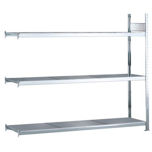 Estante de grandes dimensões Easy-Fix Plus – prateleiras galvanizadas - Schulte