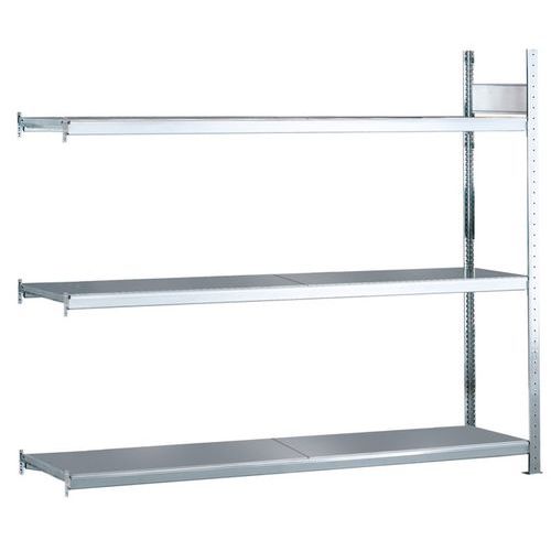 Estante de grandes dimensões Easy-Fix Plus – prateleiras galvanizadas - Schulte