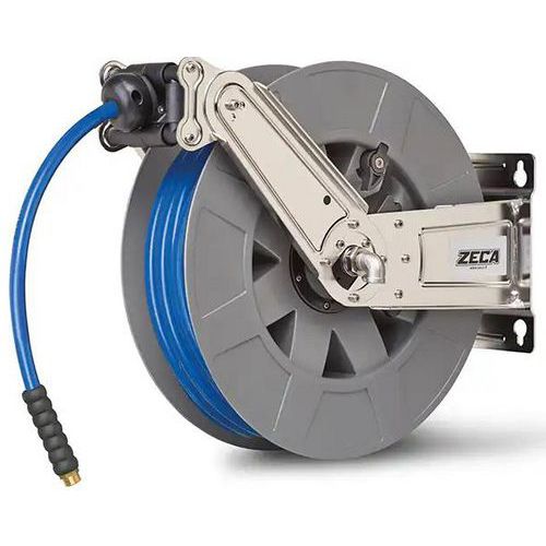 Enrolador para mangueira de água em aço inoxidável de alta pressão – Zeca