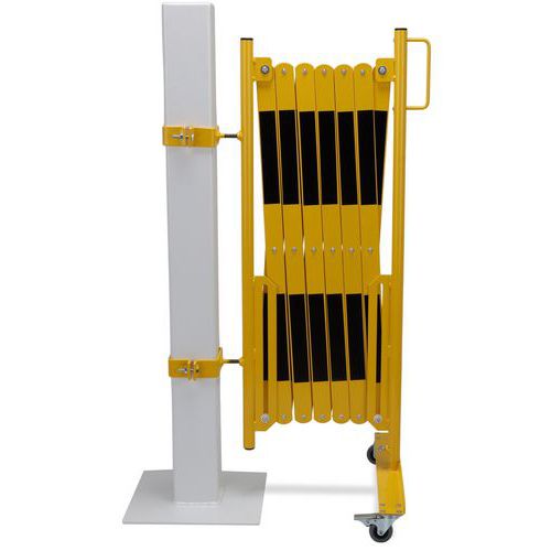 Barreira extensível amarela e preta – kit – Crash Stop