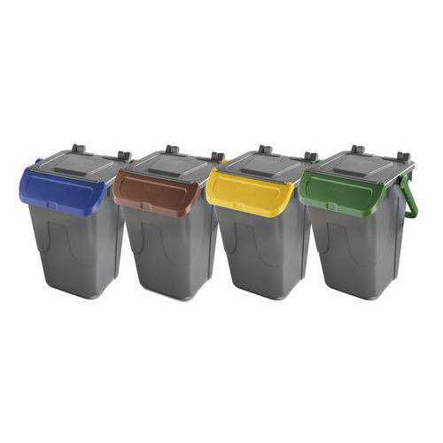 Caixote lixo reciclagem plástico 35 L – Mobil Plastic