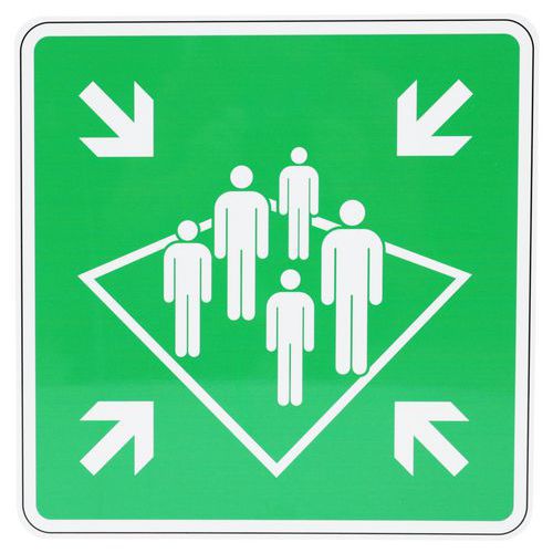 Painel – ponto de encontro a bordo – alumínio – Manutan Expert