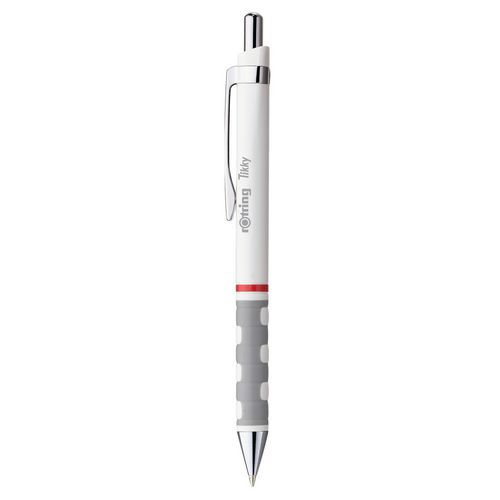 Esferográfica Parker Tikky branca, ponta média, tinta azul – Parker