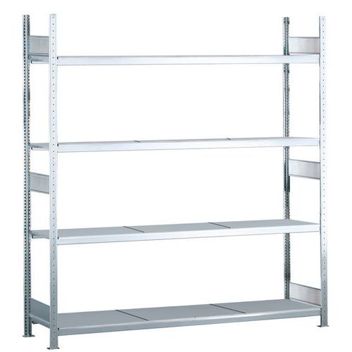 Estante de grandes dimensões Easy-Fix Plus – prateleiras galvanizadas - Schulte