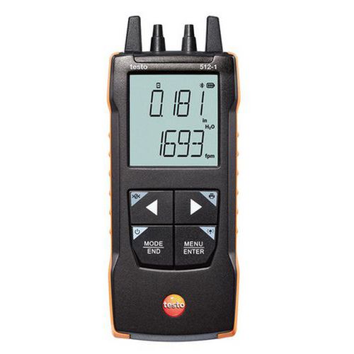 Manómetro diferencial digital 512-1 e 512-2 – Testo