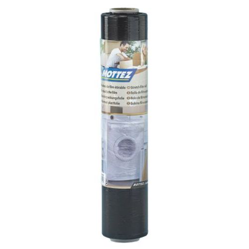 Película estirável preta – 300 m x 45 cm – Mottez
