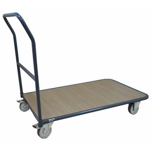 Carro de aço com espaldar fixo – capacidade de 250 kg – Manutan Expert