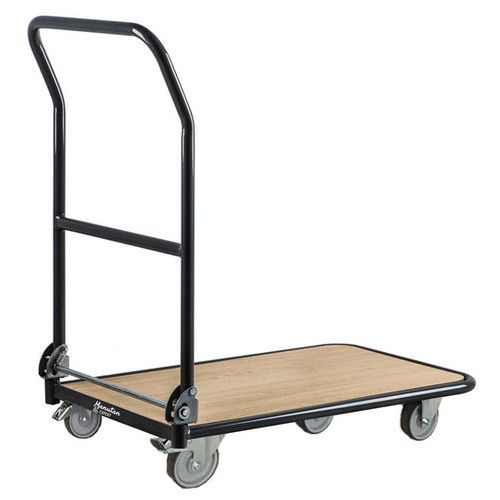 Carro de espaldar rebatível – capacidade de 250 kg – Manutan Expert