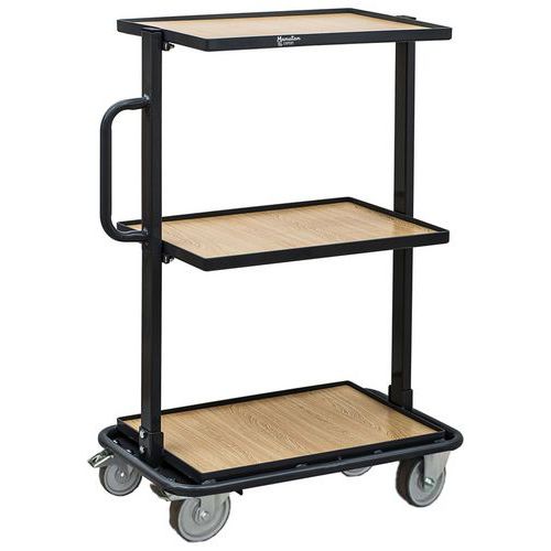Carro de aço para caixas – capacidade de 200 kg – Manutan Expert
