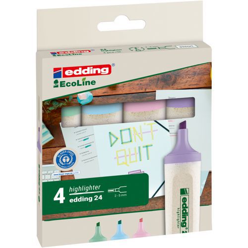 Marcador pastel sortido Edding 24 – Ecoline