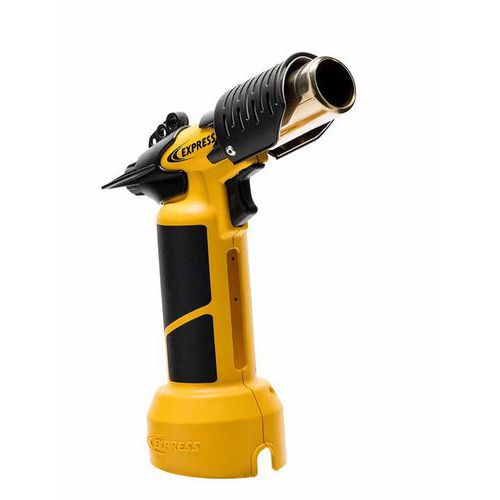 Pistola de ar quente com cartucho de gás e 2 bocais