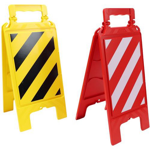 Cavalete de sinalização tracejado