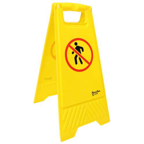 Cavalete de sinalização – Proibido a peões – Manutan Expert