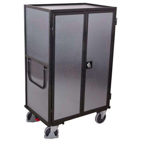 Carro alto ergonómico com 5 plataformas em madeira – Aço galvanizado – 500 kg