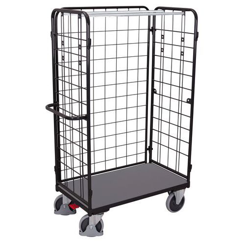 Contentor móvel com base em madeira e 3 lados – capacidade de 400 a 500 kg