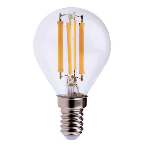 Lâmpada com filamentos LED miniesférica P45 6 W – VELAMP
