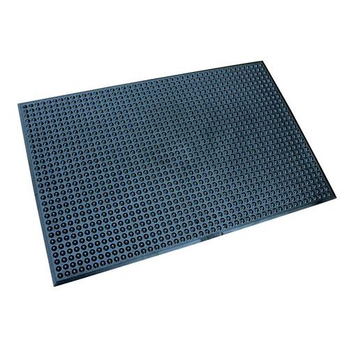 Tapete antifadiga com bolhas em nitrilo para meio industrial – Ergomat Nitril