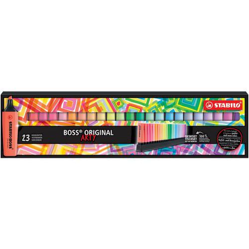 Conjunto de secretária de 23 marcadores Boss Original Arty – Stabilo