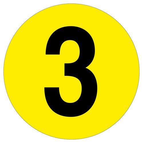 Círculo para marcação do pavimento – algarismo – Beaverswood