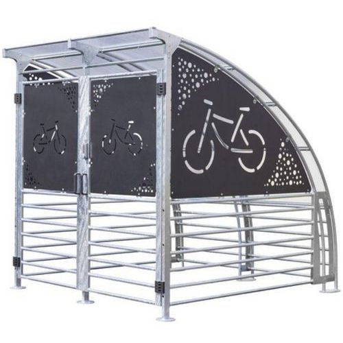 Abrigo protegido para 6 bicicletas – Mottez