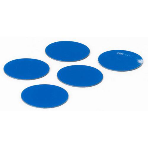 Conjunto de 5 símbolos de círculo azuis – Smit Visual