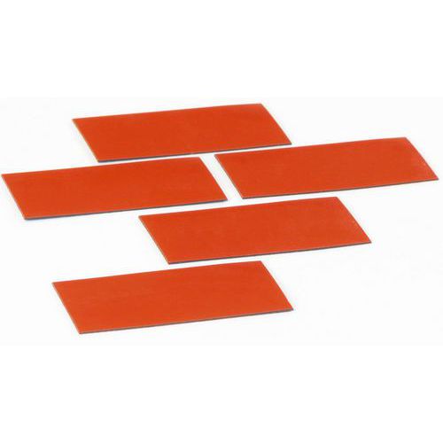 Conjunto de 5 símbolos de retângulo vermelhos – Smit Visual