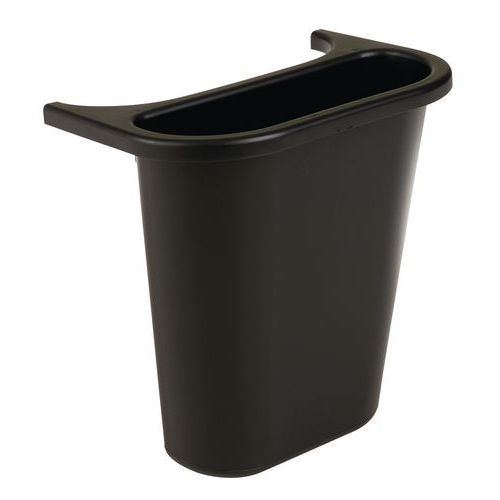 Caixa de triagem para caixote do lixo retangular preto Rubbermaid – 4,5 L