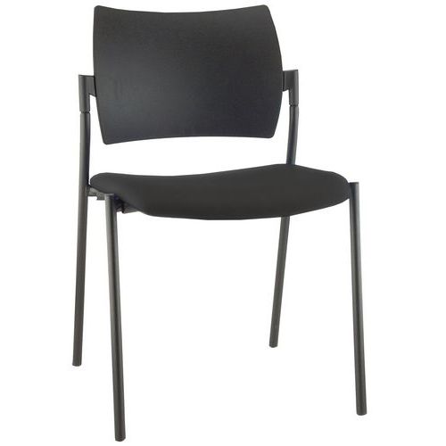 Cadeira com 4 pés fixos sem braços de apoio Amets – conjunto de 3 – Sokoa