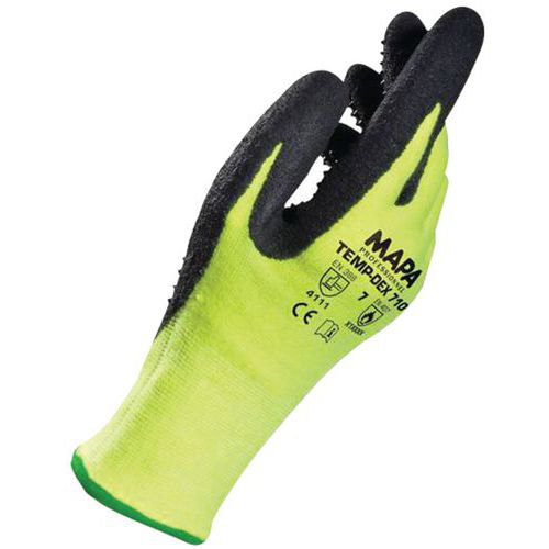 Luvas anticalor com revestimento em nitrilo TempDex 710 – Mapa