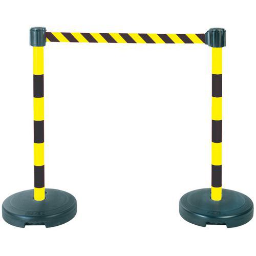 Kit de 2 postes com correia e base de lastrar – Novap Kit de 2 postes com correia e base de lastrar – Novap