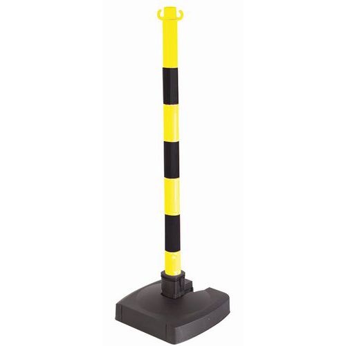 Poste para corrente - Plástico com base rebatível