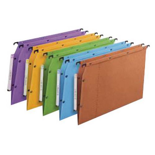 Pasta suspensa kraft com botões de pressão ultimate - Para armário - Fundo em V Pasta suspensa kraft com botões de pressão ultimate - Para armário - Fundo em V