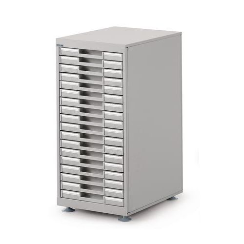 Módulo simples – 60 cm de altura – 18 gavetas Módulo simples – 60 cm de altura – 18 gavetas