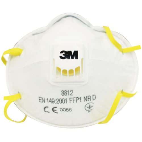 Semi-máscara respiratória tipo concha de utilização única - FFP1 - 3M