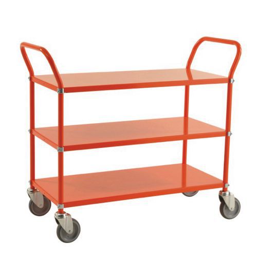 Carro de plataformas metálicas - 3 plataformas - Capacidade de 250 kg