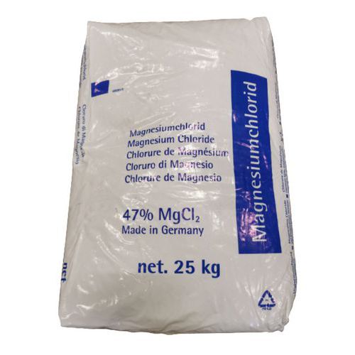 Produto para limpeza de neve com cloreto de magnésio – saco de 25 kg